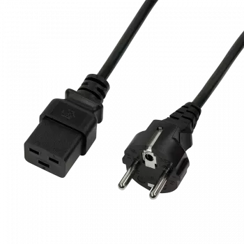 LogiLink CP152 maitinimo laidas juodas 1,8 m CEE7/7 – IEC C19