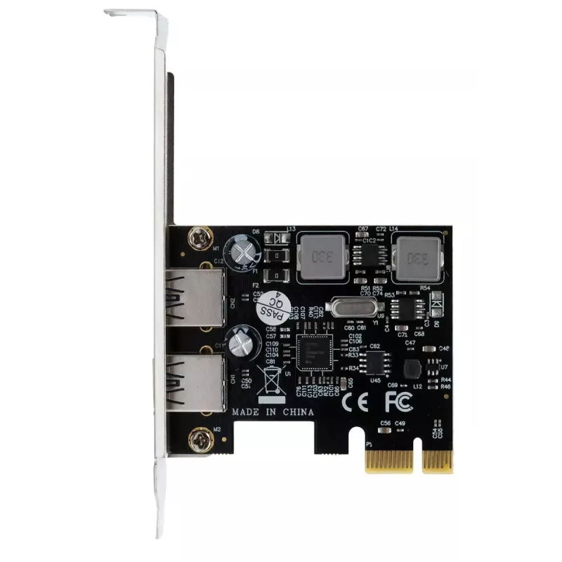 EXSYS 2 prievadų USB 3.2 Gen 1 PCIe plokštė 3A Renesas EX-11192