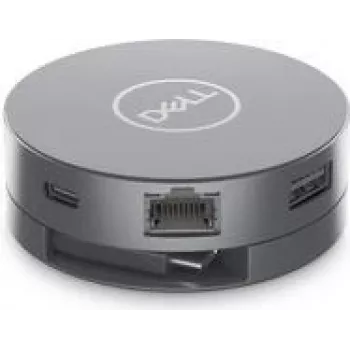 Dell 6-in-1 USB-C Multiport Adapter DA305 – laidinis – USB 3.2 Gen 2 (3.1 Gen 2) Type-C – 10/100/1000 Mbit/s – sidabrinis – 3840 x 2160 pikselių – Dell