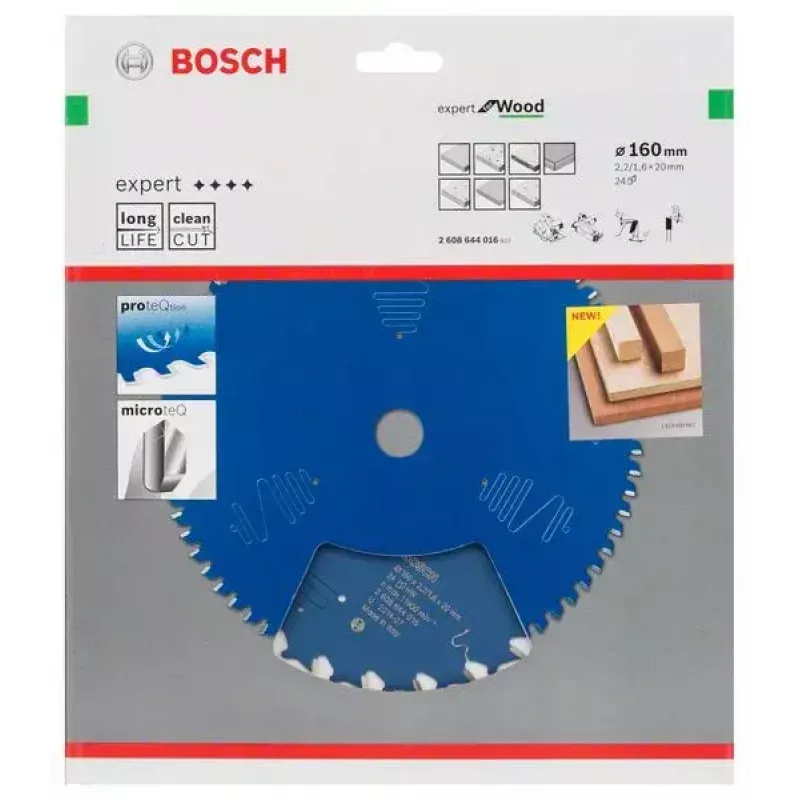 Pjūklo diskas medienai Bosch 2608644016 160 mm 1 vnt.