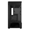 Mini bokso korpusas Lian Li Vector V100R MINI — Mini-ITX/Micro-ATX, grūdintas stiklas, 3x120 mm šoniniai + 1x120 mm galiniai ventiliatoriai, 2x 2,5 colio + 1x 3,5 colio diskų vietos, juodas