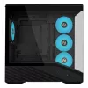 Mini bokso korpusas Lian Li Vector V100R MINI — Mini-ITX/Micro-ATX, grūdintas stiklas, 3x120 mm šoniniai + 1x120 mm galiniai ventiliatoriai, 2x 2,5 colio + 1x 3,5 colio diskų vietos, juodas