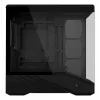 Mini bokso korpusas Lian Li Vector V100R MINI — Mini-ITX/Micro-ATX, grūdintas stiklas, 3x120 mm šoniniai + 1x120 mm galiniai ventiliatoriai, 2x 2,5 colio + 1x 3,5 colio diskų vietos, juodas