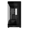 Mini bokso korpusas Lian Li Vector V100R MINI — Mini-ITX/Micro-ATX, grūdintas stiklas, 3x120 mm šoniniai + 1x120 mm galiniai ventiliatoriai, 2x 2,5 colio + 1x 3,5 colio diskų vietos, juodas