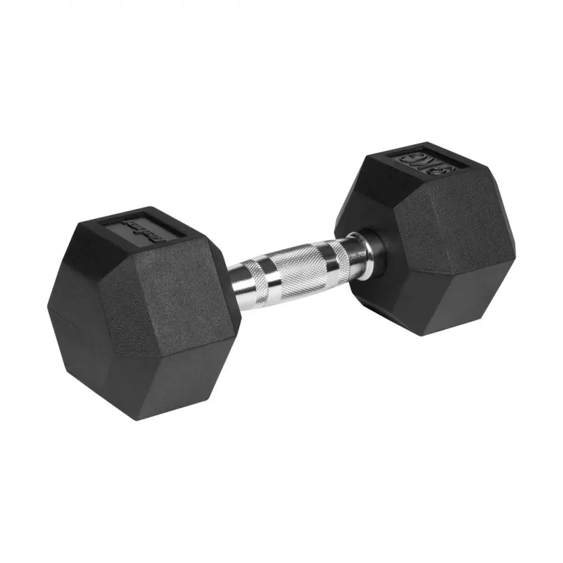 Guminiai ketaus svarmenys HEX 2x9 kg REBEL ACTIVE