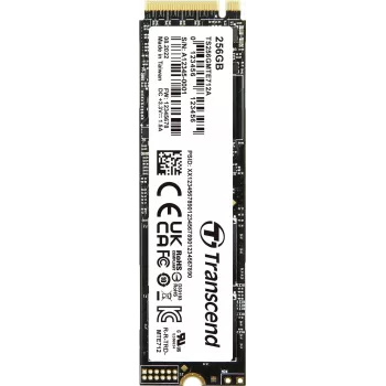Transcend MTE712A - SSD - šifruotas - 256 GB - vidinis - M.2 2280 (dvipusis) - PCIe 4.0 x4 (NVMe) - 256 bitų AES - savaiminis šifravimo diskas (SED), TCG Opal Encryption 2.0 (TS256)