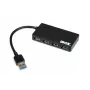 iBox IUH3F56 sąsajų šakotuvas USB 3.2 Gen 1 (3.1 Gen 1) Type-A 5000 Mbit/s Juodas
