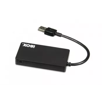 iBox IUH3F56 sąsajų šakotuvas USB 3.2 Gen 1 (3.1 Gen 1) Type-A 5000 Mbit/s Juodas
