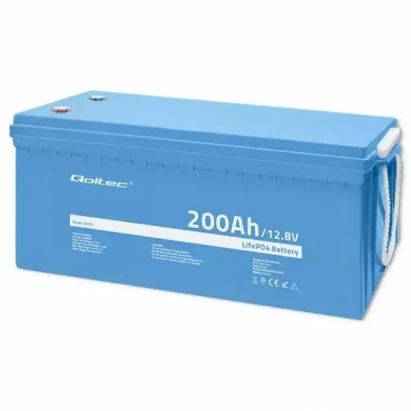 Qoltec 53707 LiFePO4 akumuliatorius 200 Ah 12,8 V
