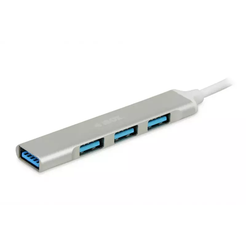 USB mazgas IBOX IUH3FAS — 1× USB 3.0, 3× USB 2.0