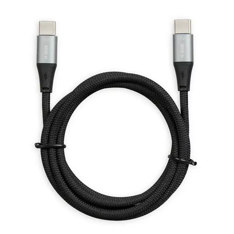 iBOX IKUTC1B USB-C kabelis, 60 W, 1 m, juodas