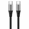 iBOX IKUTC1B USB-C kabelis, 60 W, 1 m, juodas