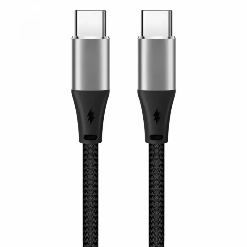 iBOX IKUTC1B USB-C kabelis, 60 W, 1 m, juodas