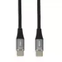 iBOX IKUTC1B USB-C kabelis, 60 W, 1 m, juodas
