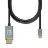 Adapteris vaizdo kabelis IBOX ITVCDP4K USB Type-C į DisplayPort 1,8 m juodas