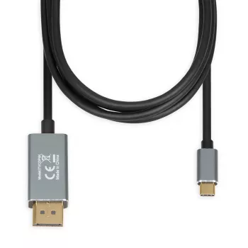Adapteris vaizdo kabelis IBOX ITVCDP4K USB Type-C į DisplayPort 1,8 m juodas