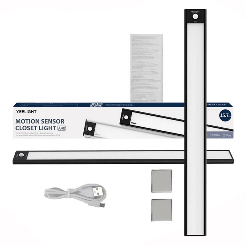 Yeelight spintos šviestuvas YLBGD-0045 su judesio davikliu 40 cm juodas 4000 K