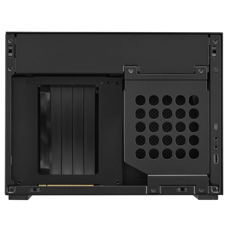 Lian Li A4-H2O X4 Mini-ITX korpusas, PCIE4.0 keltuvas - juodas (A4-H2O X4)