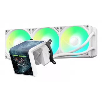 Skystas CPU aušintuvas TRYX PANORAMA SE ARGB 360 3D-AMOLED ekranas, 360mm radiatorius