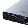 Hub 13in1 Baseus PortalJoy USB-C į HDMI+DP+VGA+C+USB+PD+RJ45+SD/TF+3.5mm (pilka)