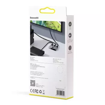 HDMI skirstytuvas Baseus Matrix 4K pilkas