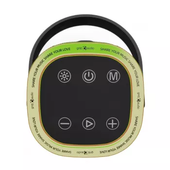 Nešiojamas garsiakalbis GEMBIRD SPK-BT-LED-06, Bluetooth, įmontuotas LED apšvietimas, įkraunama baterija