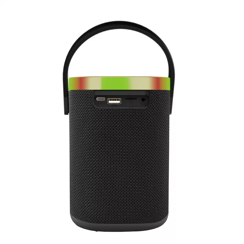 Nešiojamas garsiakalbis GEMBIRD SPK-BT-LED-06, Bluetooth, įmontuotas LED apšvietimas, įkraunama baterija