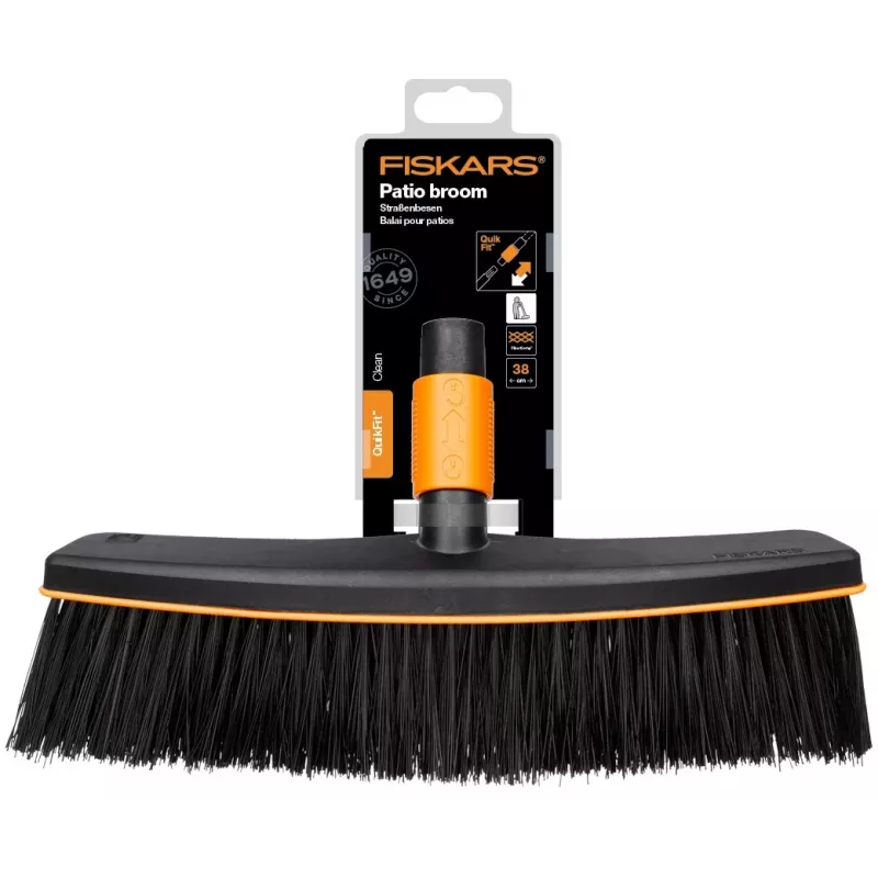 Šluota Fiskars 1001416 plastikinė juoda, oranžinė
