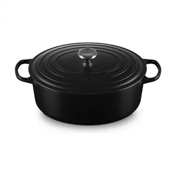 Le Creuset Signature skrudintuvas juodas ovalus 33 cm