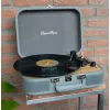 Patefonas lagaminėlis Lenco TT-116GR nešiojamas vinilinis grotuvas su Bluetooth 5.0, USB, AUX, įmontuotais garsiakalbiais, 4W, palaiko 7/10/12 colių plokšteles