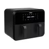 Princess 182068 karšto oro gruzdintuvė su dviem krepšeliais 8 L 2400 W 220°C liečiamas LED (juoda)