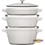 Staub La Cocotte 4.2 L apvalus ketaus puodas kepimui