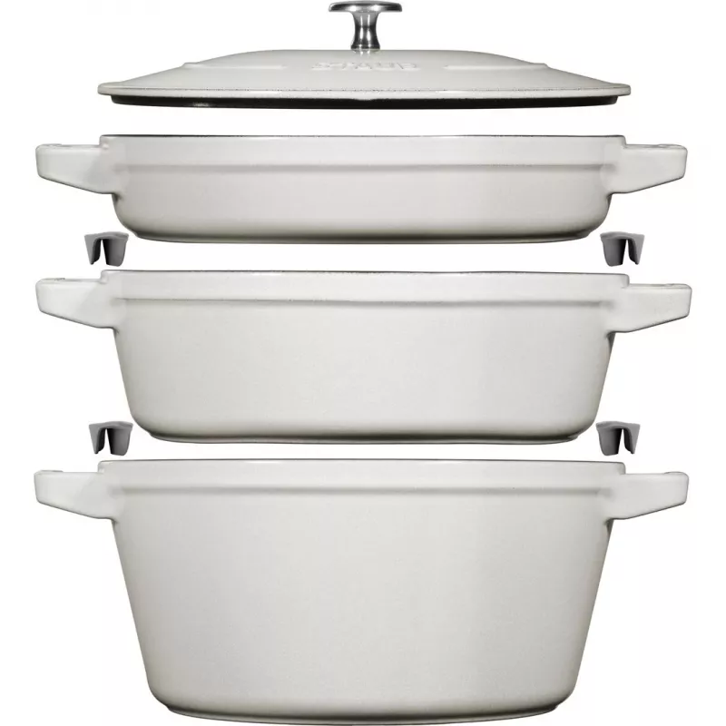 Staub La Cocotte 4.2 L apvalus ketaus puodas kepimui