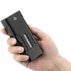 Dviračio žibintuvėlis su power bank funkcija Rockbros + USB-C į USB-A kabelis, 850 lm, juodas