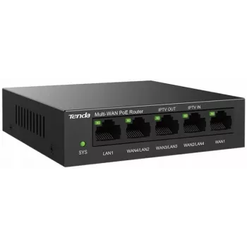 Laidinio ryšio maršrutizatorius Tenda G0-5G-PoE Gigabit Ethernet juodas IPSec VPN