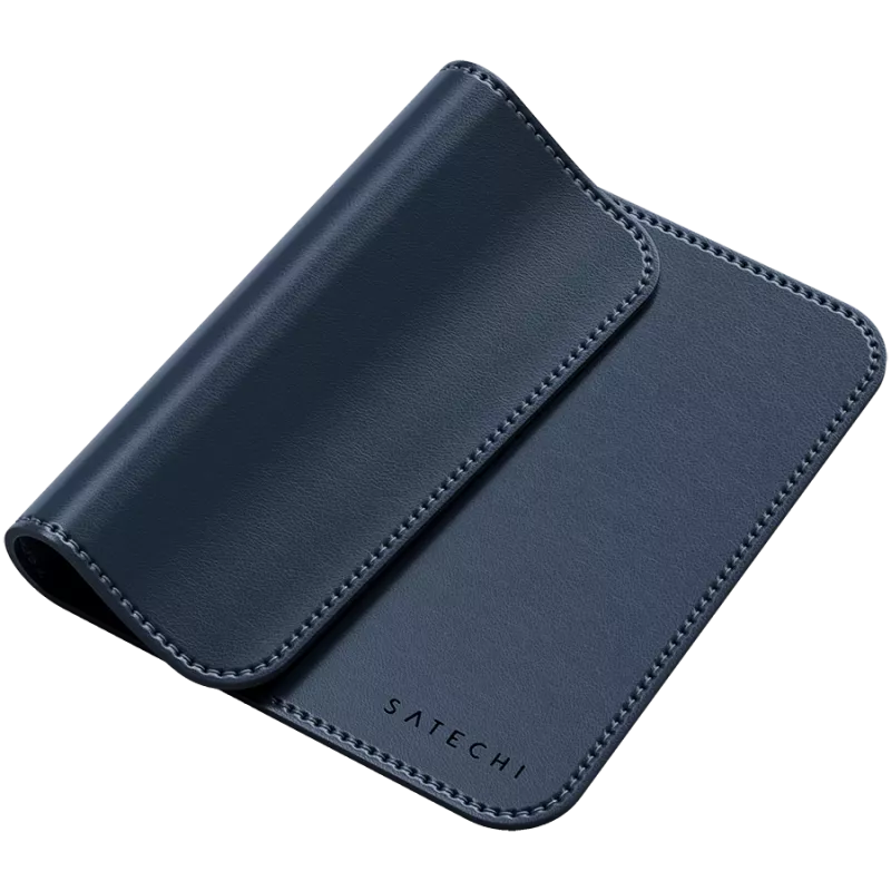Satechi Premium pelės kilimėlis – veganiškos odos pelės kilimėlis (mėlynas)