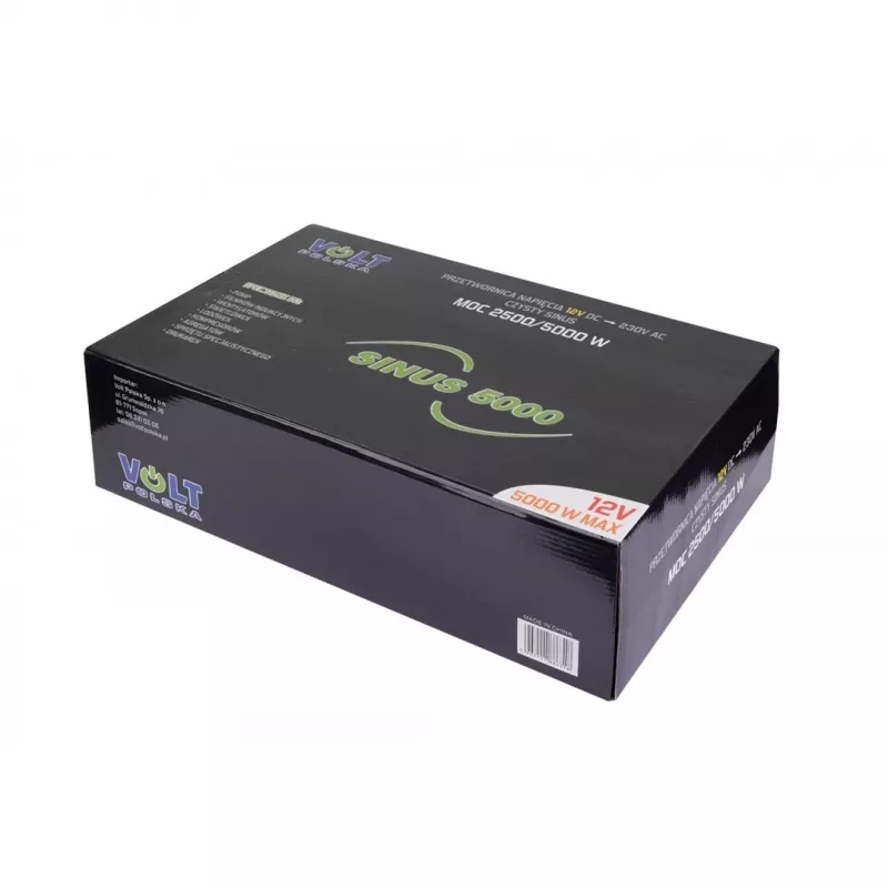 Inverteris Volt SINUS 5000 12V į 230V (nuolatinė 2500W, piko 5000W)