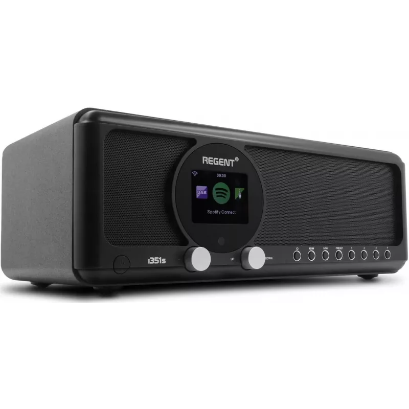Ferguson Regent i351S Juoda – stalinis internetinis radijas su DAB/DAB+, FM, Bluetooth, DLNA ir USB