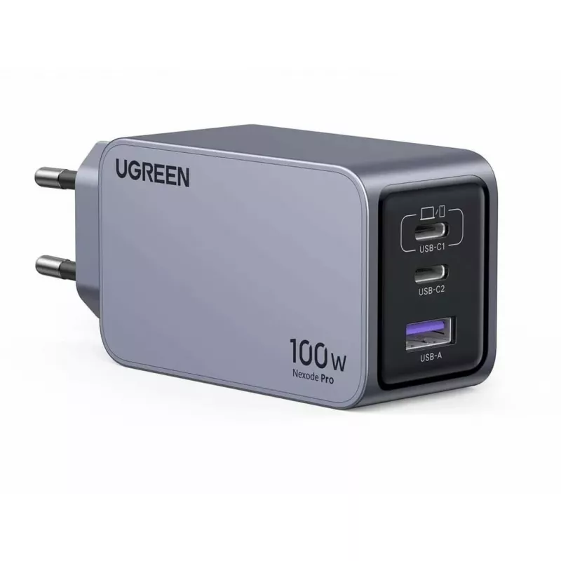 UGREEN Nexode Pro 3 prievadų GaN PD greitasis įkroviklis 2 USB Type-C
