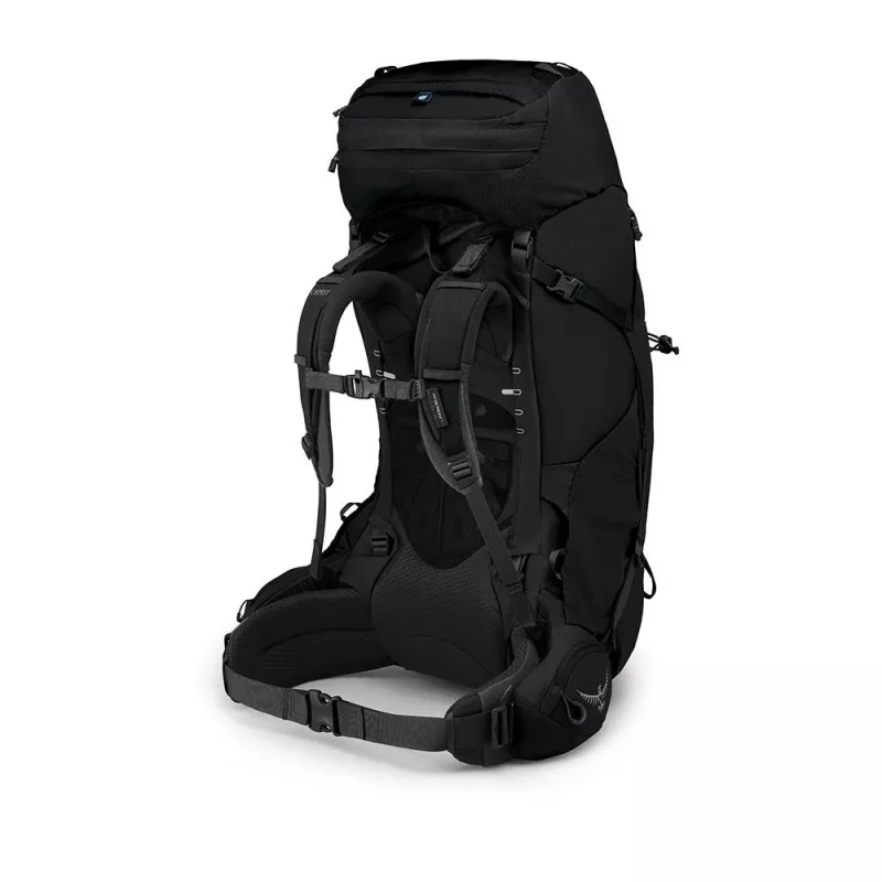 Kuprinė Osprey Aether 65 — 65 L, Nailonas, Juoda, 2,2 kg, 40 cm plotis, Vyrams
