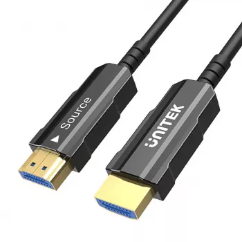 HDMI kabelis UNITEK C11072BK-50M 50m 18 Gbit/s 2.0 juodas