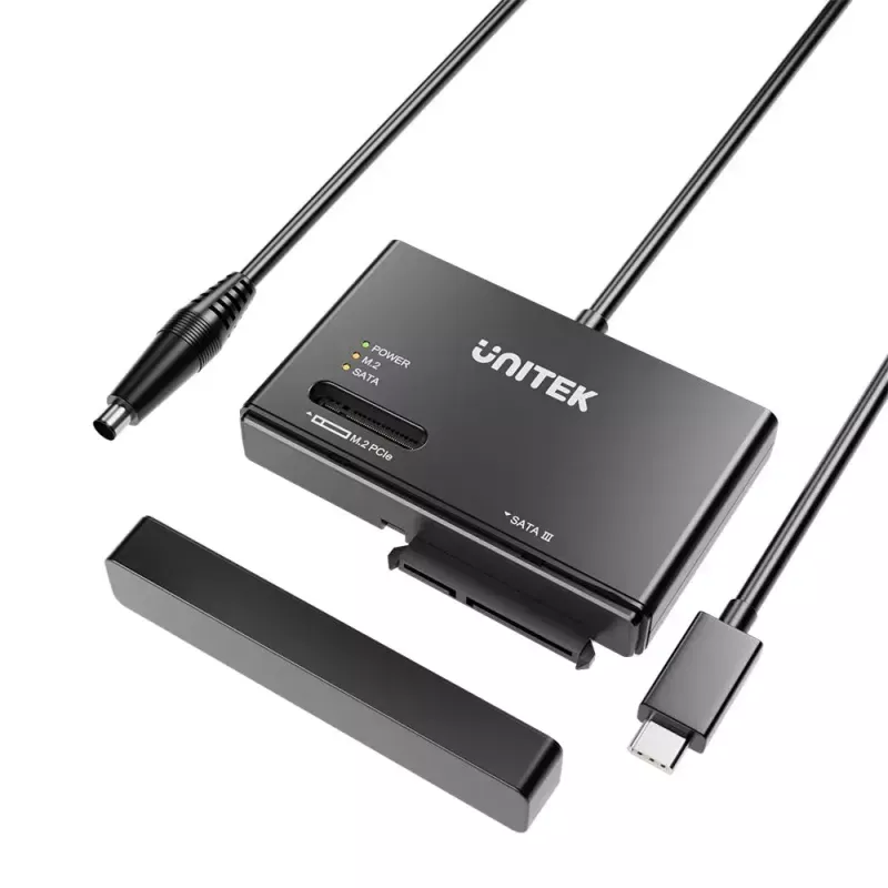SSD korpusas UNITEK S1232A01-EU Juodas M.2/2.5 colio/3.5 colio 10 Gbit/s
