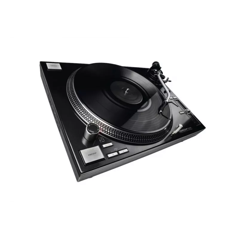 Profesionalus tiesioginės pavaros DJ patefonas Reloop RP-7000 MK2 — 33/45/78 aps./min., S formos tonarmas, aliumininis diskas, juodas