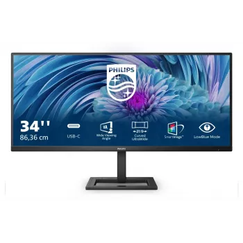 Philips E Line 346E2LAE/00 LED monitorius 86,4 cm (34 inch) 3440 x 1440 pikselių Wide Quad HD LCD juodas (pažeista pakuotė)