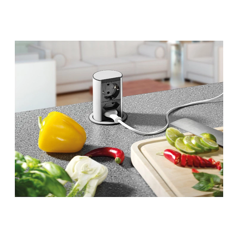 Lifto jungtis 1x apsauginis kontaktas 1xCAT6 1xUSB3.0 - Priedai Maitinimas