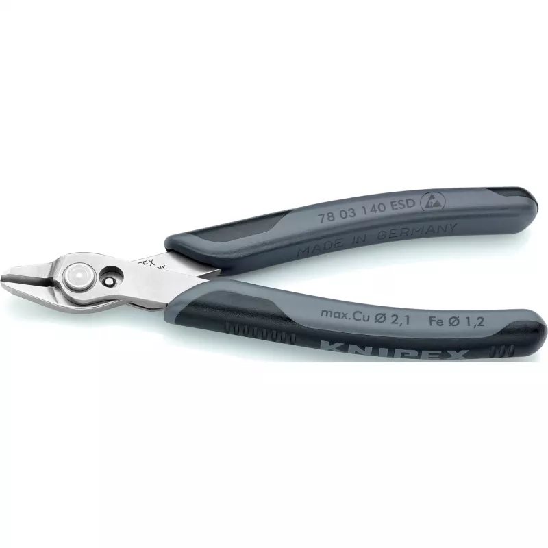 KNIPEX Super Knips XL ESD – Šoniniai pjaustytuvai, 23 cm, su apsauga nuo elektrostatinio išlydžio