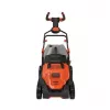 Elektrinė žoliapjovė Black & Decker su pjovimo aukščio reguliavimu ir reguliuojama sulankstoma rankena