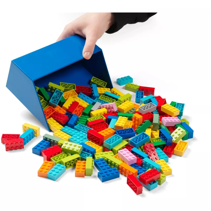 LEGO plytos kastuvas 2 vienetų rinkinys, Sandėliavimo dėžė Raudona/Mėlyna