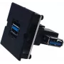 Bachmann 917.122 USB A – USB 3.2 Gen 1 (3.1 Gen 1) juodas