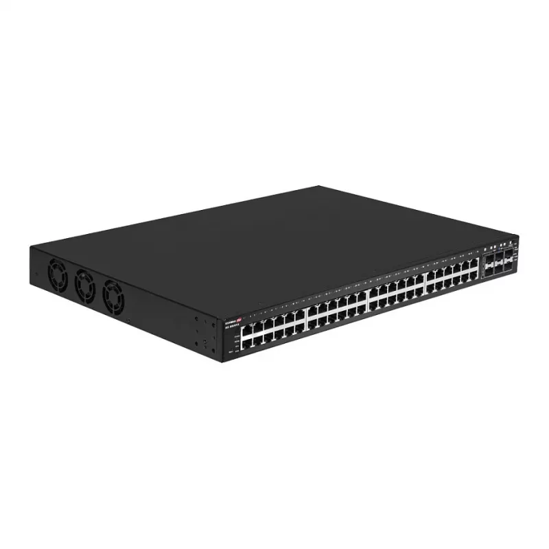Valdomas pramoninis jungiklis EDIMAX IGS-5654PLX 54 prievadų Gigabit PoE+ su 6x 10GbE SFP